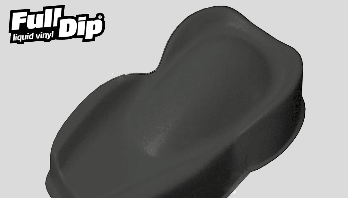 full dip black primer spray wrap