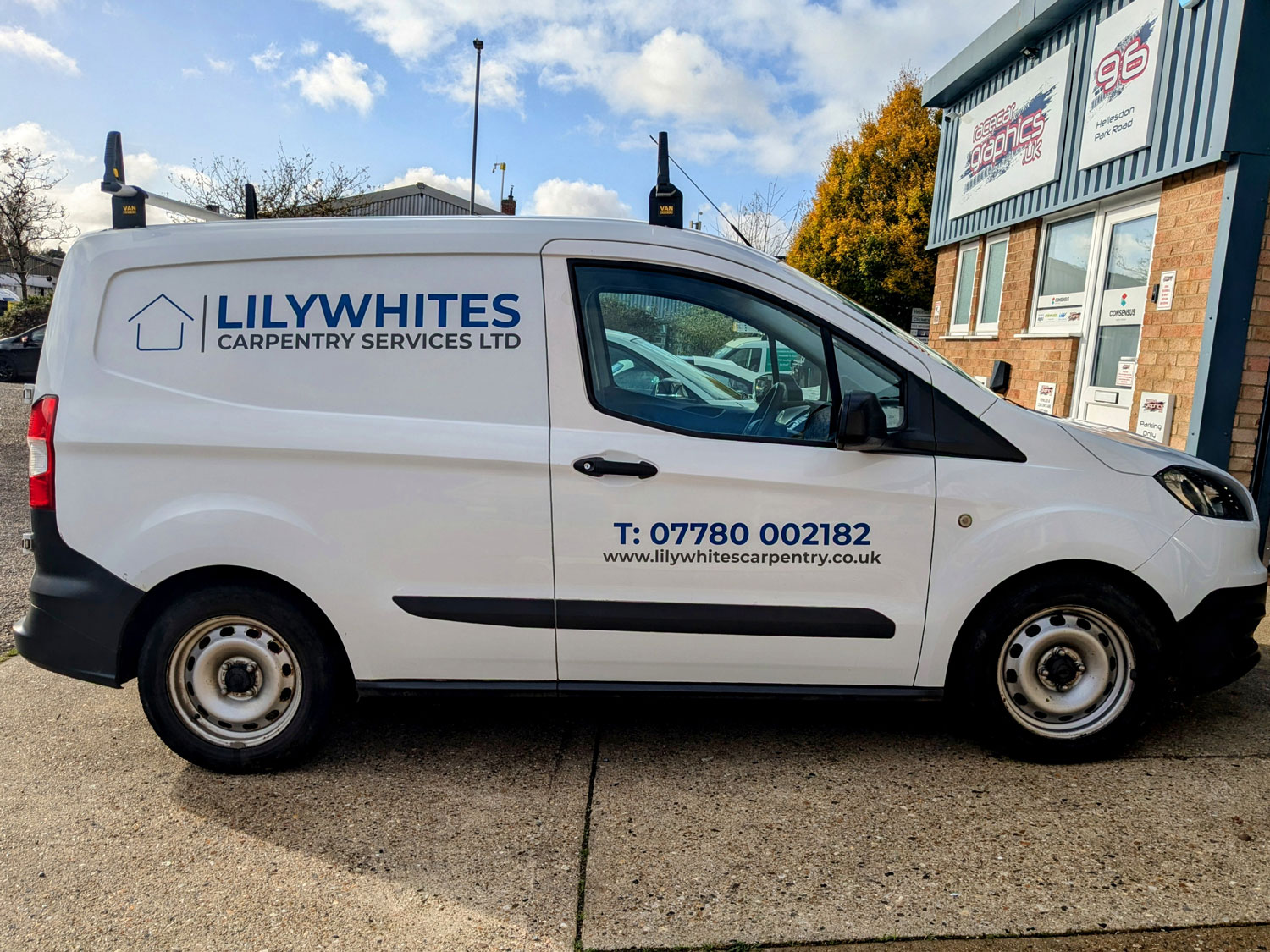 Lilywhites Carpentry Van Graphics